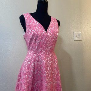 Maeve Pink 50s Inspired Sleeveless Dress Size 6P